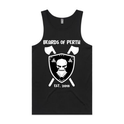 Beards of Perth Black Mens Singlet Thumbnail